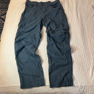 REI Co-op Sahara Convertible Hiking Cargo Pants Mens 38Wx32L Slate Blue Zip Off
